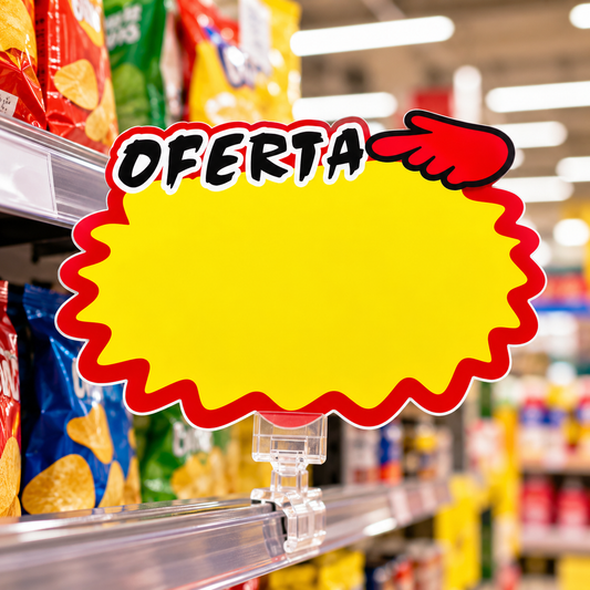 Etiquetas Grandes de Oferta de Cartón 20 x 30 cm