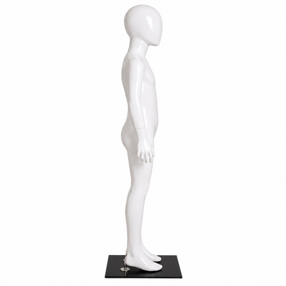 Maniquí Niño Blanco Cuerpo Completo para Tiendas de Ropa Infantil 115 cm