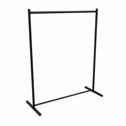 Perchero de ropa exhibidor cuadrado Ajustable Metal negro