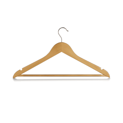 Colgador De ropa Percha Madera Poleras Niños