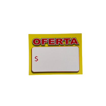 Etiquetas de Cartón para Precios Oferta 20 x 26cm