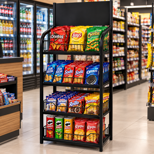 Exhibidor Estante mueble Tienda O Minimarket 4 Niveles