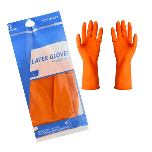 Guantes Doméstico de Limpieza Latex Multiusos Talla L