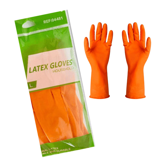 Guantes Doméstico de Limpieza Latex Multiusos Talla L