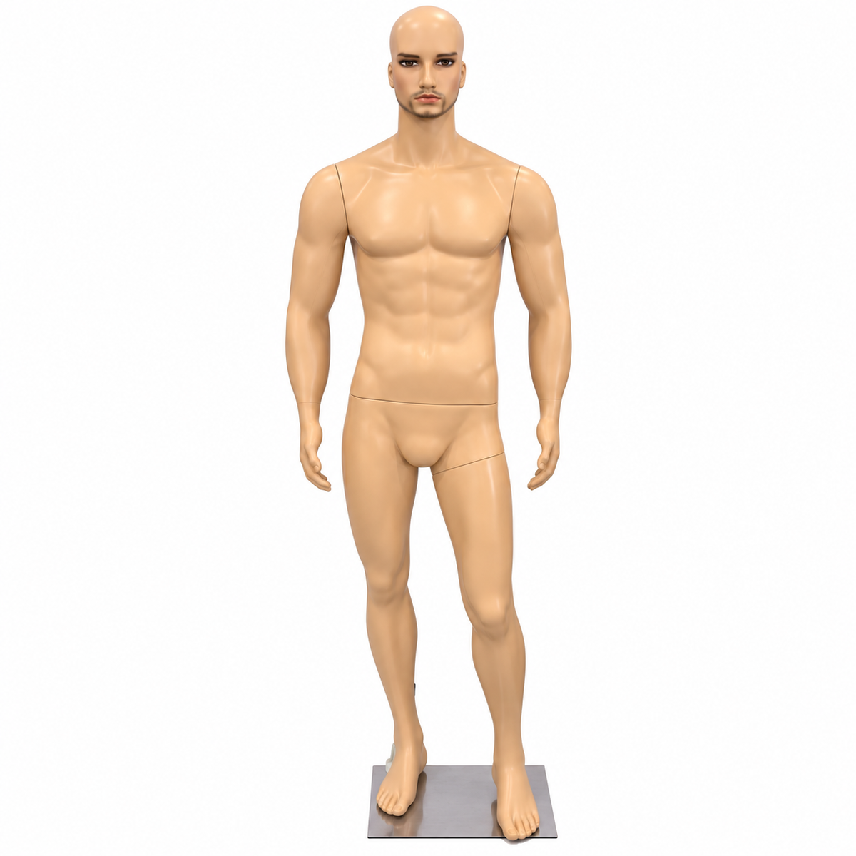 Maniquí de Hombre Cuerpo Completo Color Piel con Barba