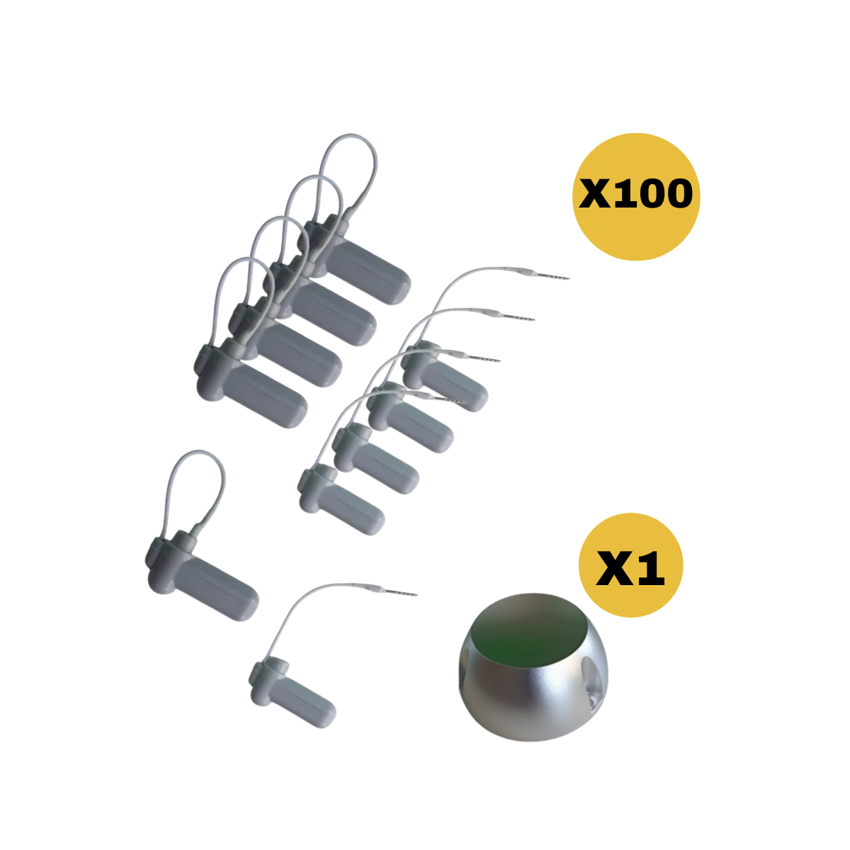 Alarma Ropa Alarma Para Ropa Antirrobo Eas Rf 8.2mhz 100 Unid Con 1 Imán Venzhop ...