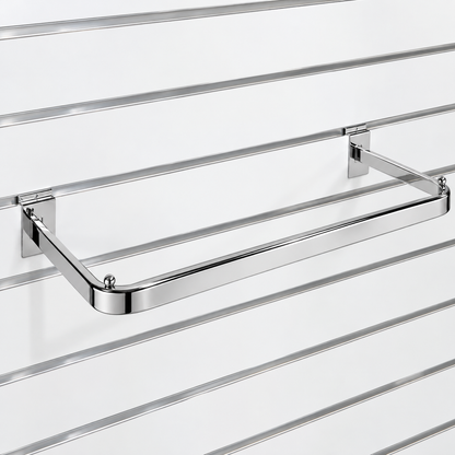 Barra exhibidora tipo C para panel rack ranurado