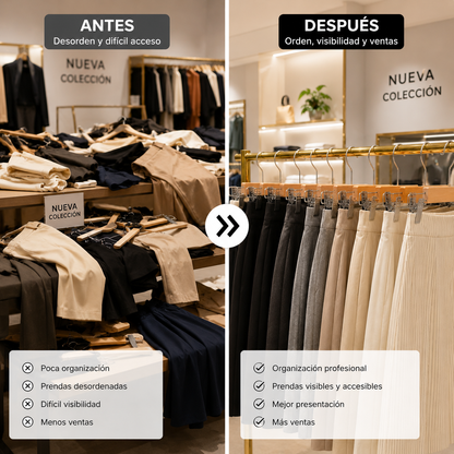 Colgadores De Ropa Madera Para Pantalón Perchas