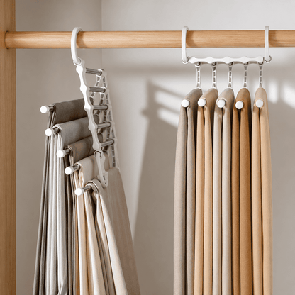 Colgadores de ropa Mágicos Plegables 5 En 1 Pantalón perchas