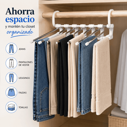 Colgadores de ropa Mágicos Plegables 5 En 1 Pantalón perchas