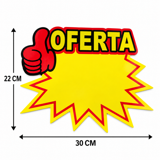 Etiquetas Grandes de Oferta para Precios 22 x 30 cm