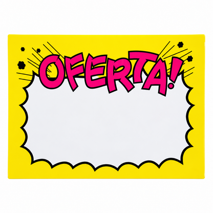 Etiquetas Grandes de Oferta para Precios 19 x 25 cm
