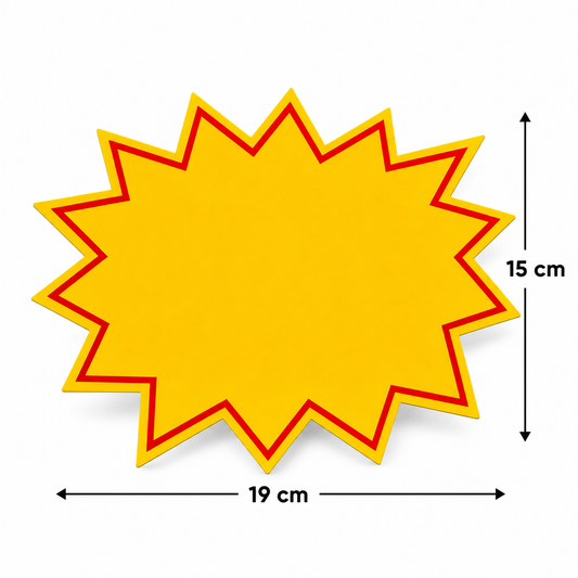 Etiquetas publicitarias De Cartón Para Colocar Precios Ofertas 15cm X 19cm