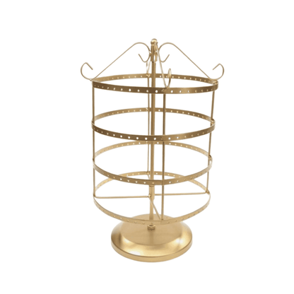 Exhibidor De Joyas Metal Giratorio 70 Pares De Aros