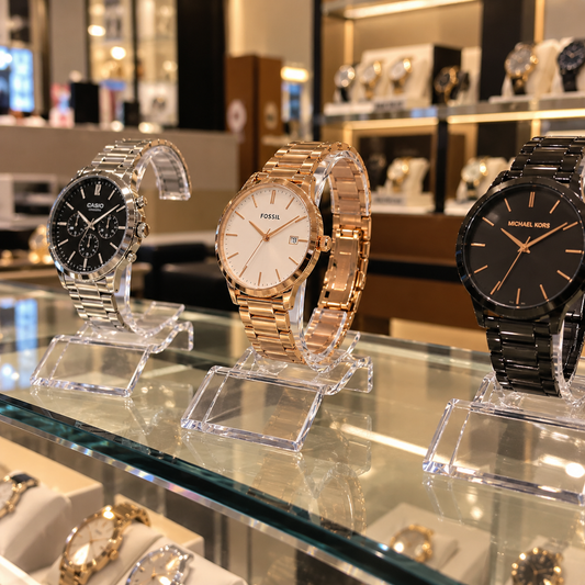 Exhibidor acrílico Transparente para Reloj o pulsera