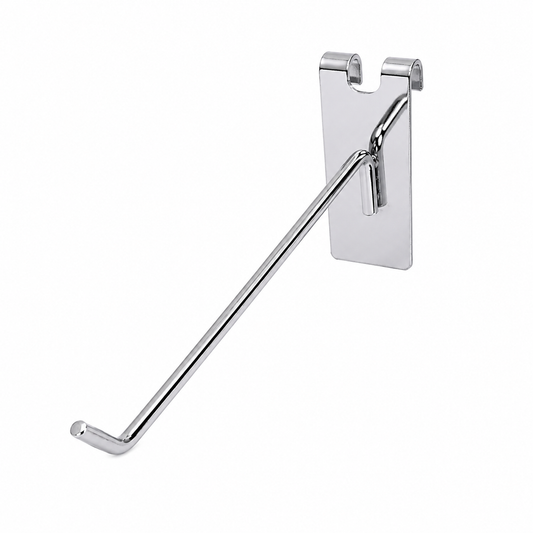 Gancho Malla o Rejilla Metal Cromado de 15cm