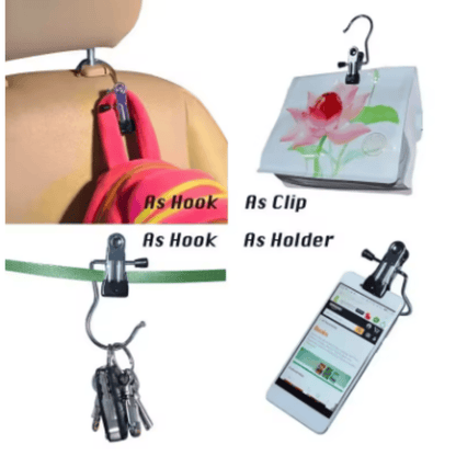 Gancho pinza metal inoxidable pinza giratoria