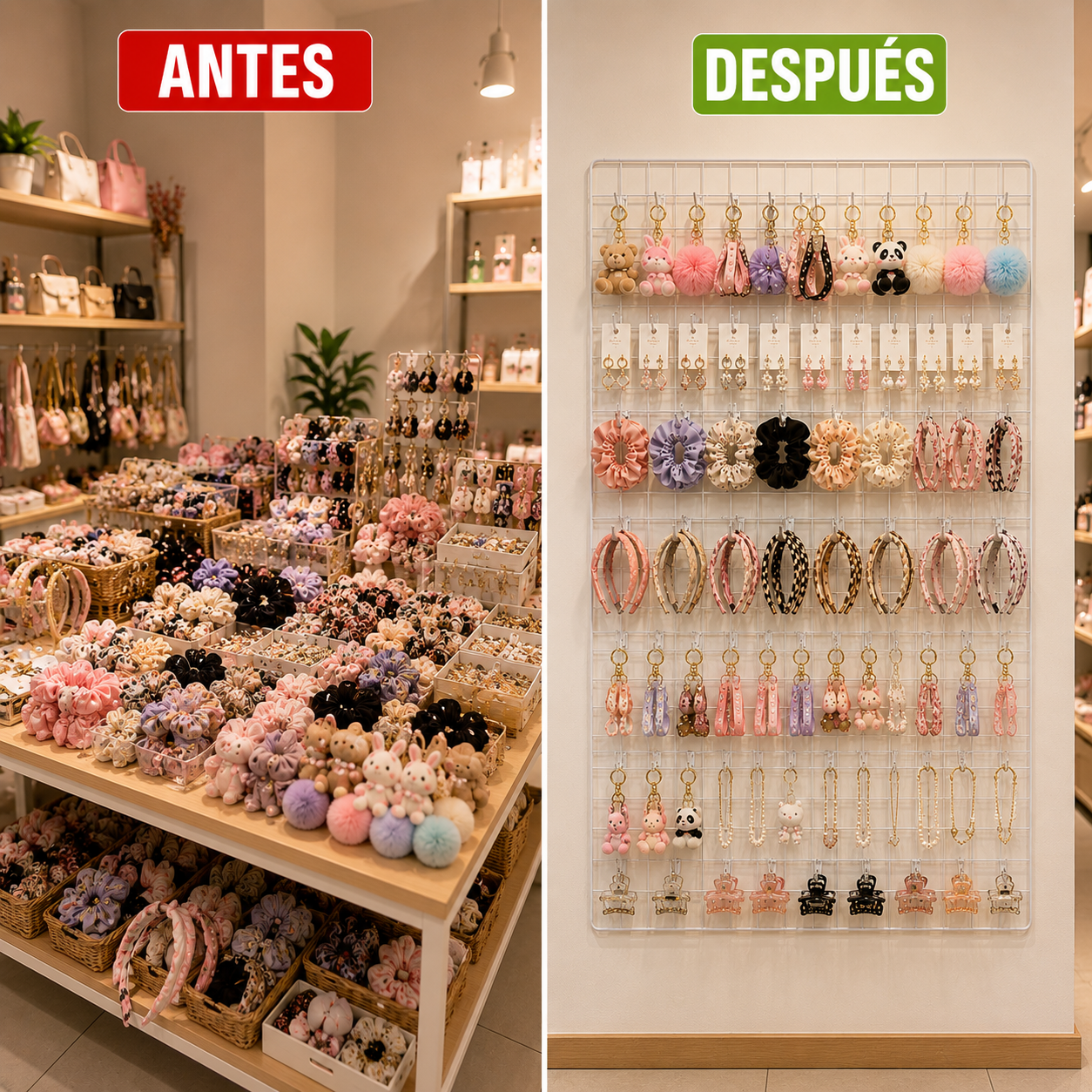 Malla O Rejillla 1mt x 75 cm Para Colgar Ganchos Feria Blanca