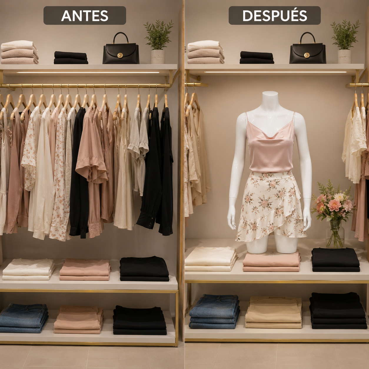 Maniquí Femenino Blanco Medio Cuerpo con Brazos para Exhibición de Ropa
