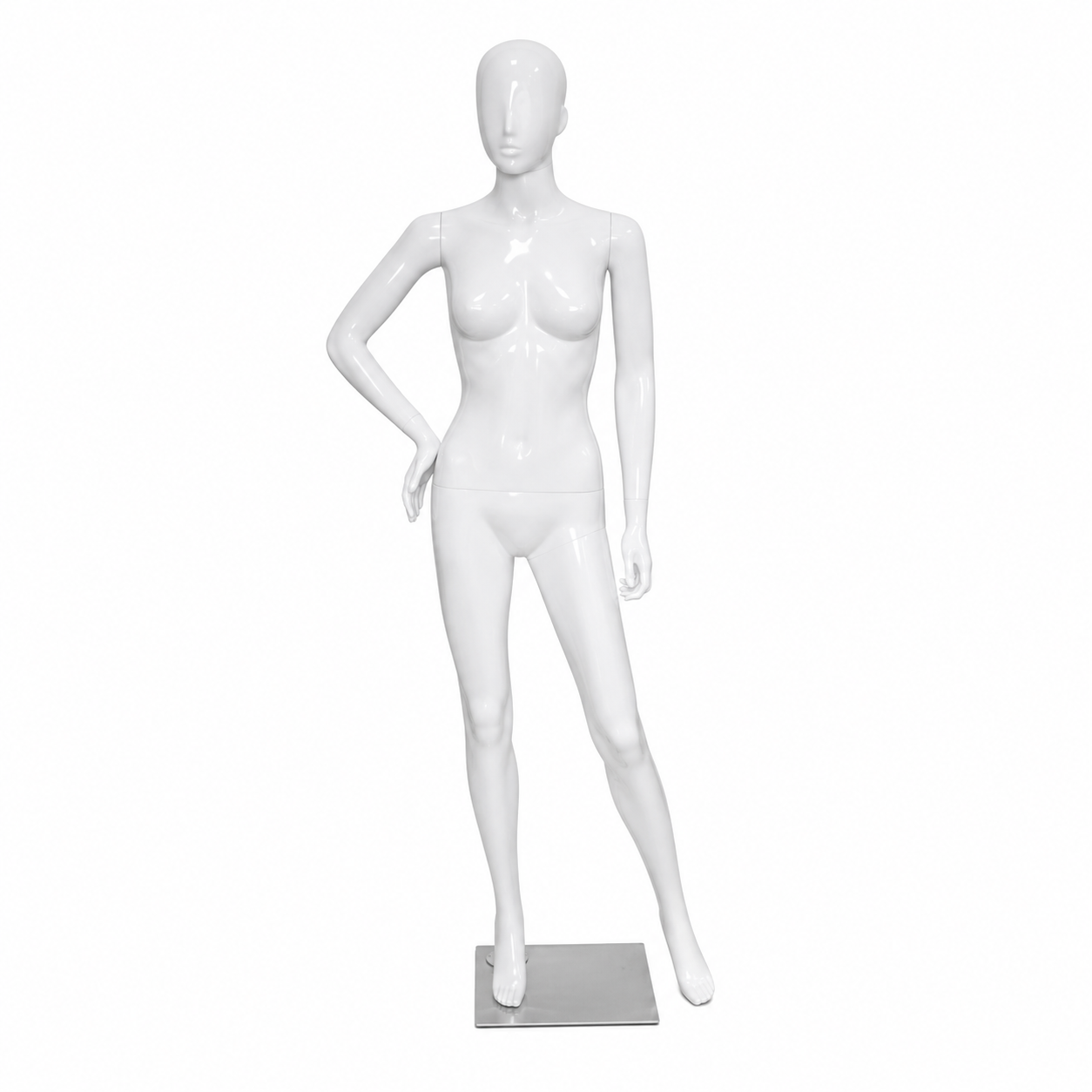Maniquí Mujer Dama color Blanco de Cuerpo Completo
