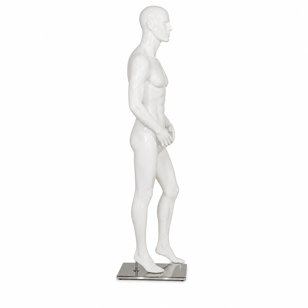Maniqui Exhibidor Hombre  / Caballero Blanco Cuerpo Completo