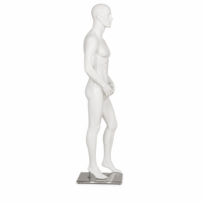Maniqui Exhibidor Hombre  / Caballero Blanco Cuerpo Completo
