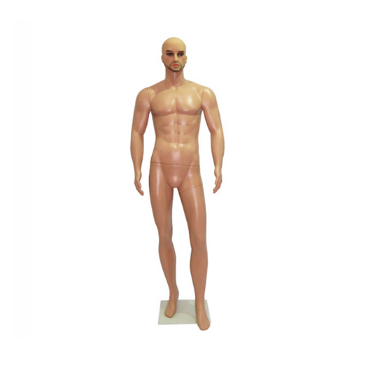 Maniquí Exhibidor Hombre Caballero Color Piel Cuerpo Completo con barba