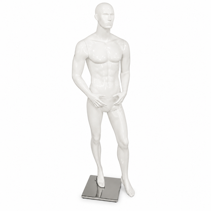 Maniqui Exhibidor Hombre  / Caballero Blanco Cuerpo Completo