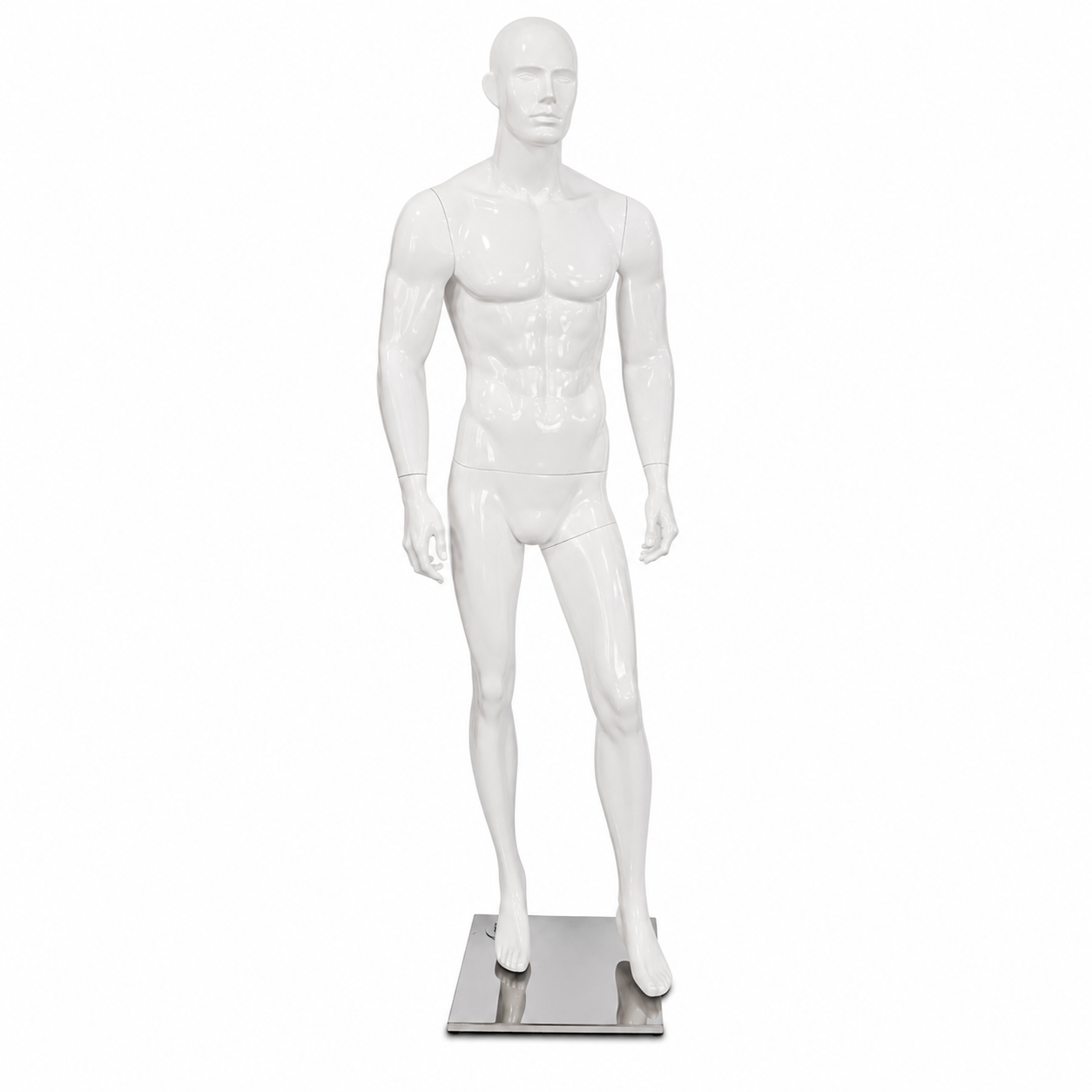 Maniqui Exhibidor Hombre / Caballero Blanco Cuerpo Completo
