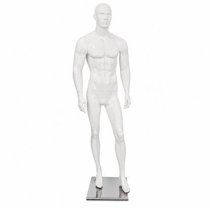 Maniqui Exhibidor Hombre / Caballero Blanco Cuerpo Completo