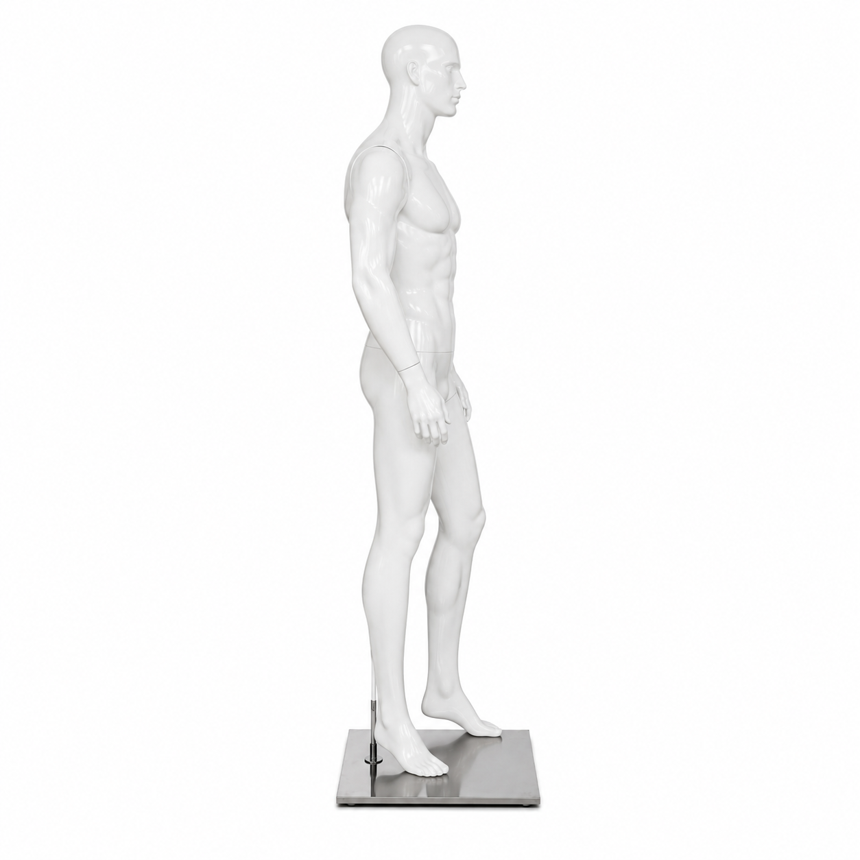 Maniqui Exhibidor Hombre / Caballero Blanco Cuerpo Completo
