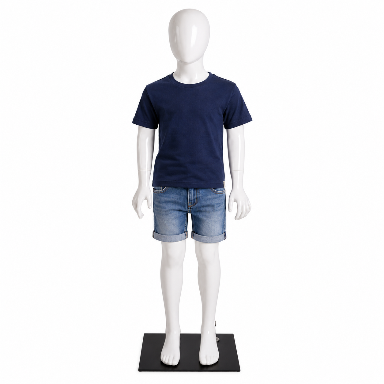 Maniquí Niño Blanco Cuerpo Completo para Tiendas de Ropa Infantil 115 cm