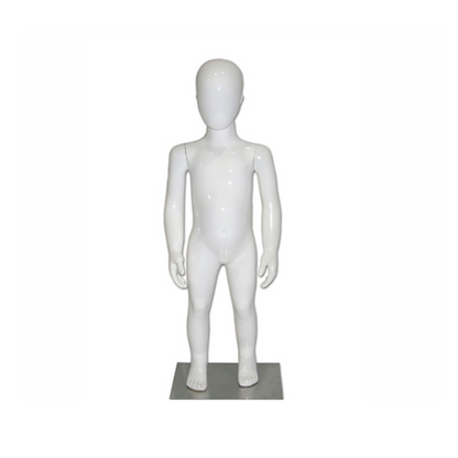 Maniquí exhibidor De Niño Cuerpo Completo Blanco 115 Cm