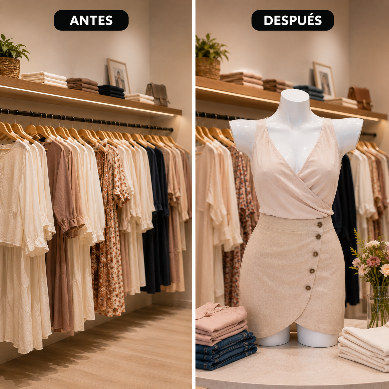 Maniquí Femenino Medio Cuerpo Blanco Brillante para Exhibición de Ropa.