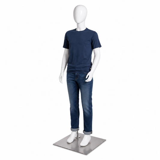 Maniquí Infantil de Niño Cuerpo Completo Blanco 125 cm
