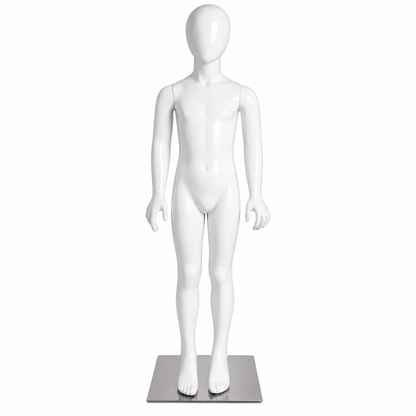 Maniquì blanco niño adolescente cuerpo completo 140 cm
