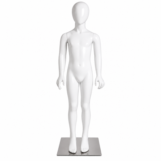 Maniquì blanco niño adolescente cuerpo completo 140 cm