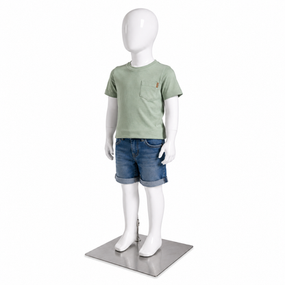 Maniquí Infantil de Cuerpo Completo Blanco de Ropa Infantil 90 Cm