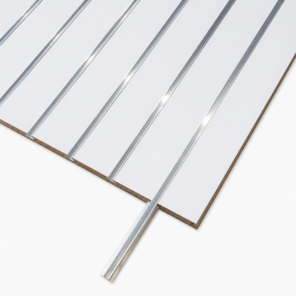 Panel Ranurado blanco Platinas De Aluminio 120cm X 120cm