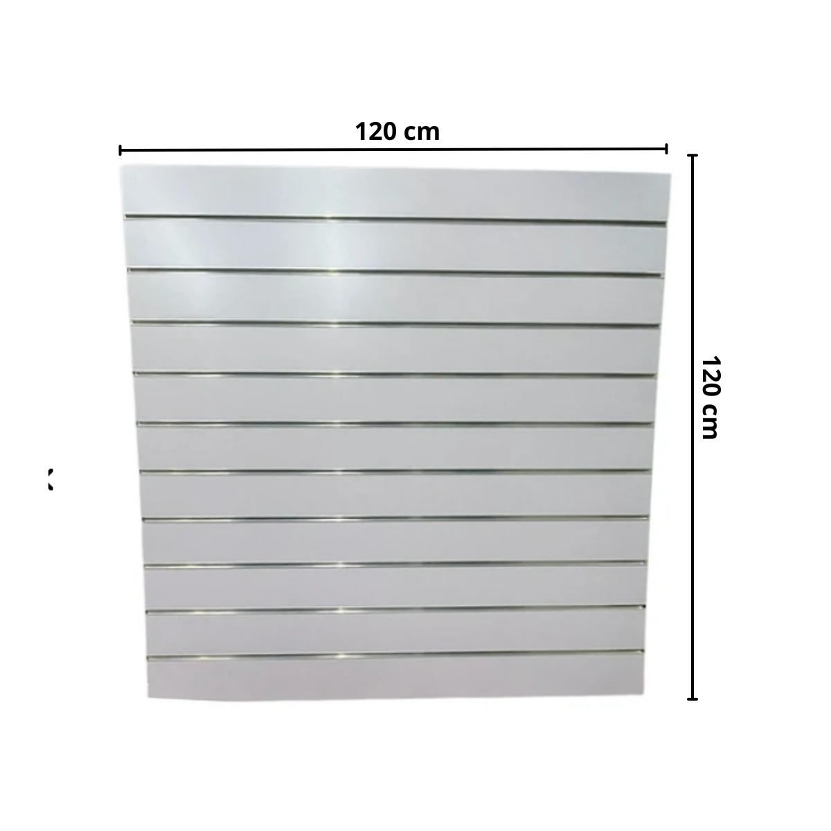 Panel Ranurado blanco Platinas De Aluminio 120cm X 120cm