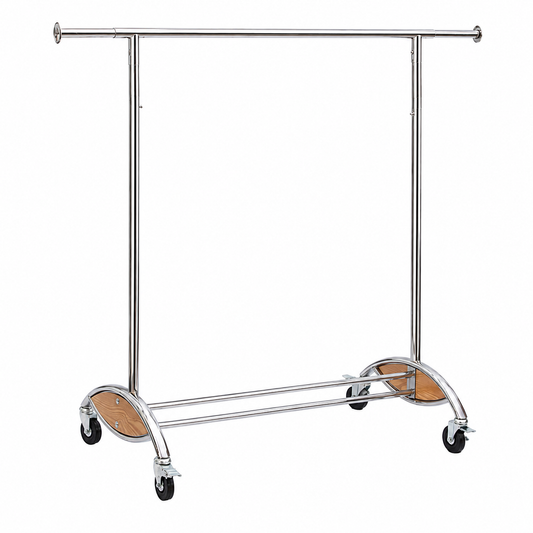 Perchero de ropa Colgador exhibidor extendible Metal Con Ruedas