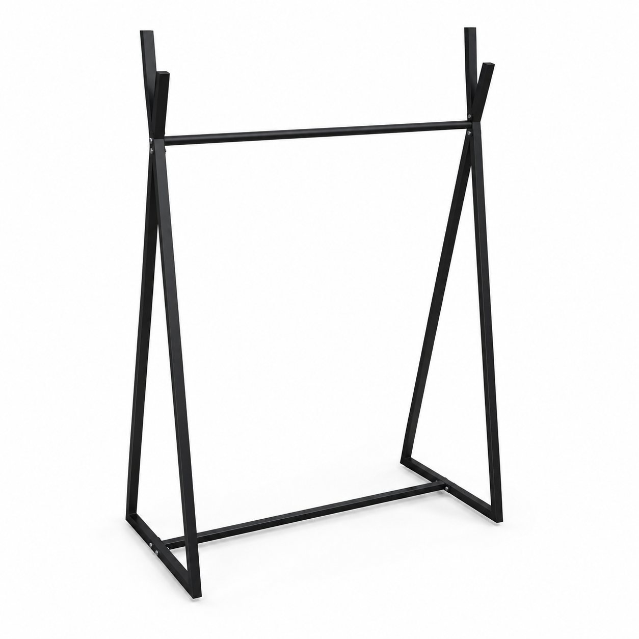 Perchero para colgar ropa negro de metal