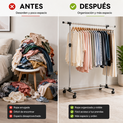 Perchero de ropa Y Prendas Metal y plástico Tienda