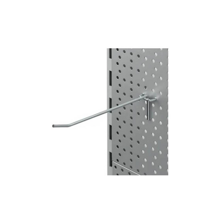Gancho Metal Cromado para Panel Perforado de 10cm