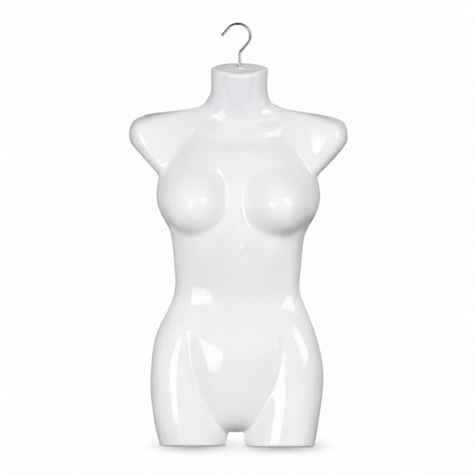Torso Colgador para Poleras de Dama | Exhibidor de Ropa para Tiendas