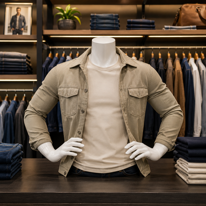 Maniquí Torso Blanco De Hombre Con Brazos