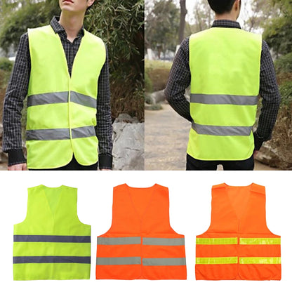 Chaleco Reflectante De Seguridad Amarillo Alta Visibilidad