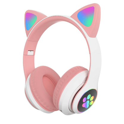 Audífono Inalámbrico Cat, Bluetooht Led Para Niños