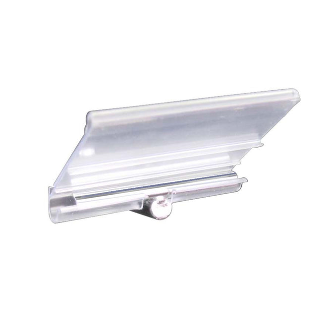 Ganchos de metal Doble A para Panel Ranurado con Portaprecio de plástico 20cm