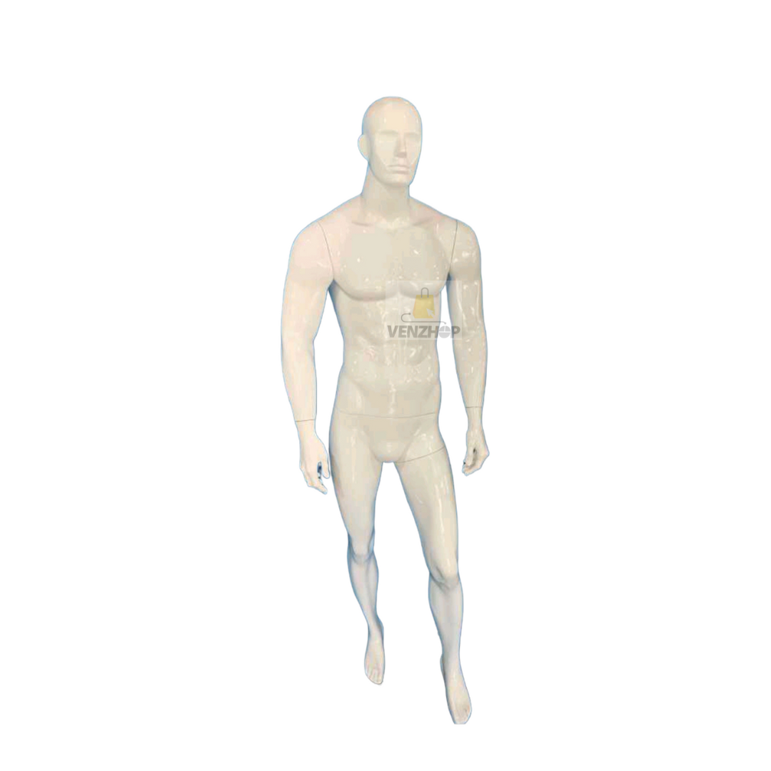 Maniqui Exhibidor Hombre / Caballero Blanco Cuerpo Completo